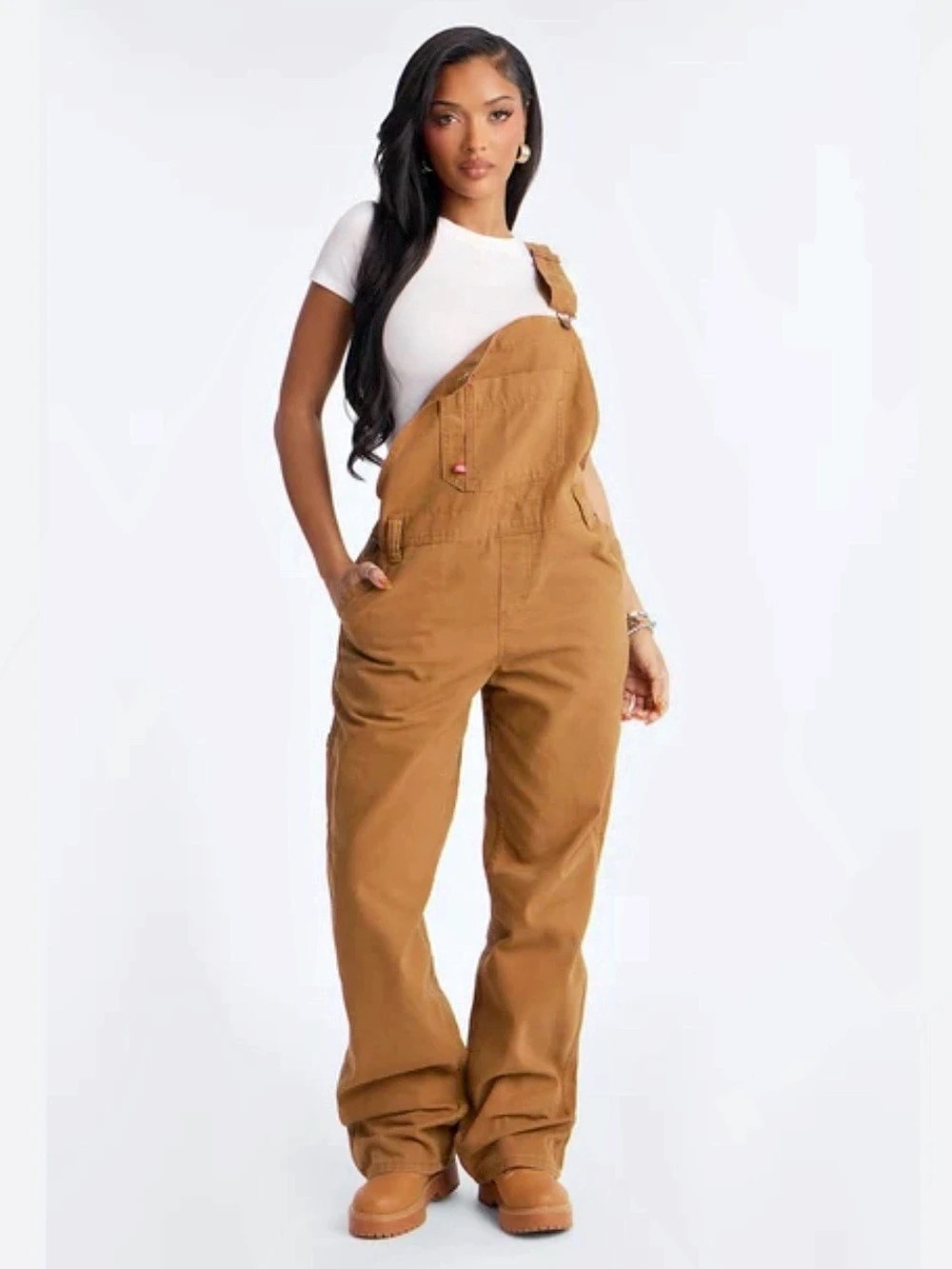 Patagonia Women's Relaxed Fit Bib Overalls Brown